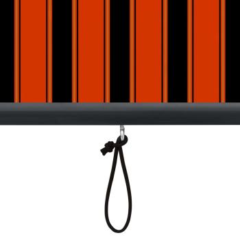Außenrollo 120 x 250 cm Orange und Braun