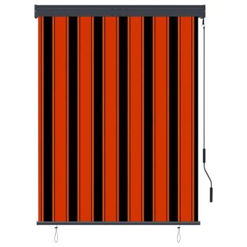 Außenrollo 120 x 250 cm Orange und Braun