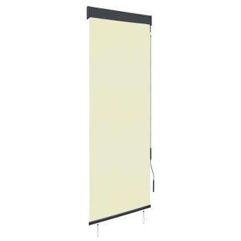ARDEBO.de - Außenrollo 60 x 250 cm Cremeweiß