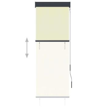 Außenrollo 60 x 250 cm Cremeweiß