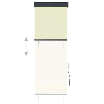 Außenrollo 60 x 250 cm Cremeweiß