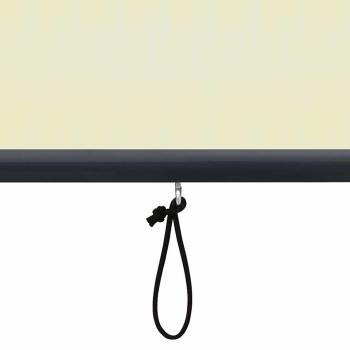 Außenrollo 80 x 250 cm Cremeweiß