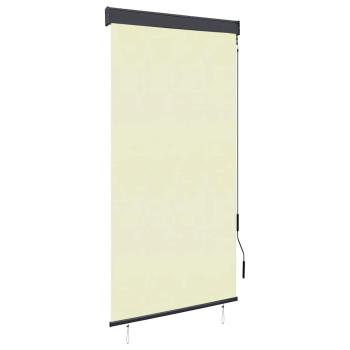 Außenrollo 80 x 250 cm Cremeweiß