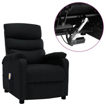 Massagesessel Elektrisch Schwarz Stoff