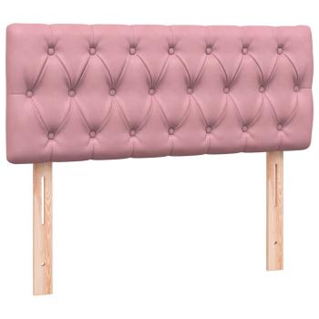 Boxspringbett mit Matratze Rosa 120x220 cm Samt