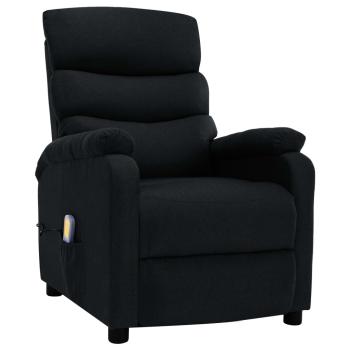 Massagesessel Schwarz Stoff