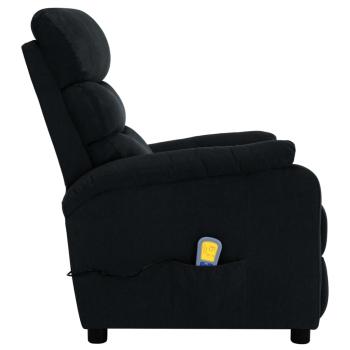 Massagesessel Schwarz Stoff