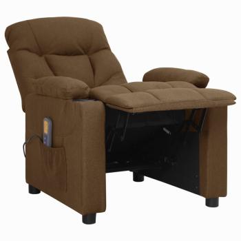 Massagesessel Braun Stoff