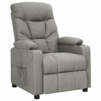 ARDEBO.de - Relaxsessel Hellgrau Stoff