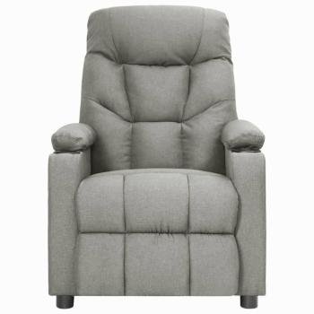 Relaxsessel Hellgrau Stoff