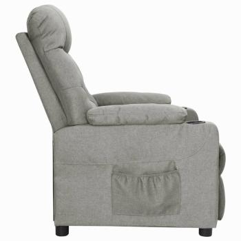 Relaxsessel Hellgrau Stoff