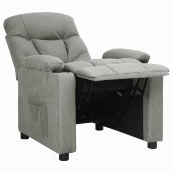 Relaxsessel Hellgrau Stoff
