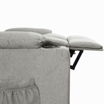 Relaxsessel Hellgrau Stoff