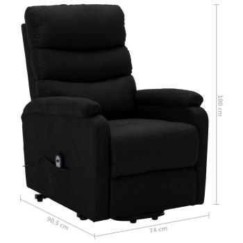 Aufstehsessel Schwarz Stoff