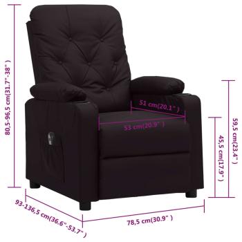 Relaxsessel Elektrisch Schwarz Kunstleder