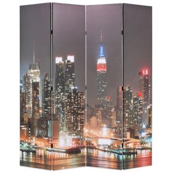 ARDEBO.de - Raumteiler klappbar 160 x 170 cm New York bei Nacht
