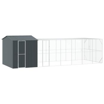 Vogelkäfig Anthrazit 845 x 304 x 247 cm Verzinkter Stahl