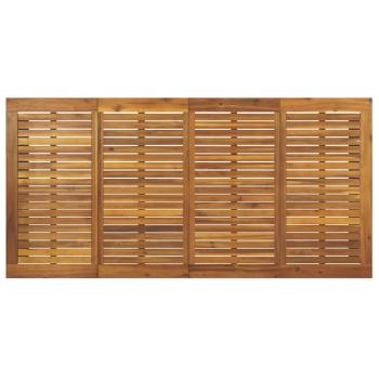 ARDEBO.de - 7-teiliges Garten Essset Grau Poly Rattan Akazie, Stapelbare Gartenstühle mit Kissen 2 Stück Grau Poly Rattan