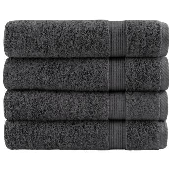 ARDEBO.de - Premium-Handtücher SOLUND 4 Stk. Anthrazit 50x100 cm 600 g/m²