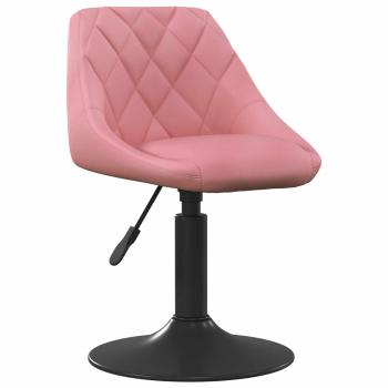 ARDEBO.de - Barhocker Rosa 46x44x(62,5-77,5) cm Velvet