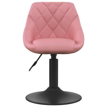 Barhocker Rosa 46x44x(62,5-77,5) cm Velvet