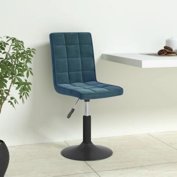 ARDEBO.de - Esszimmerstühle 4 Stk. Drehbar Blau Samt