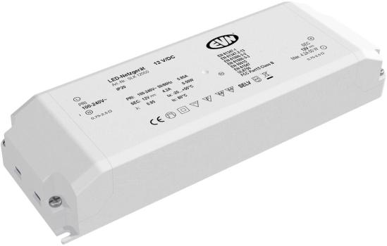 ARDEBO.de EVN SLK-Serie Netzgerät 12V/DC, 0,1-50W, IP20, Primär: 100-240V (SLK12050)