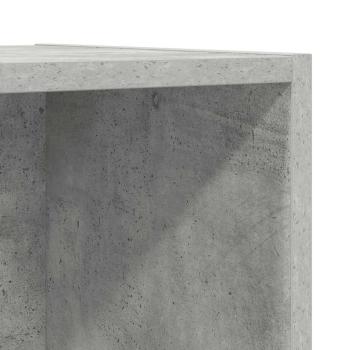 TV-Wandschrank Betongrau 37x37x107 cm Holzwerkstoff