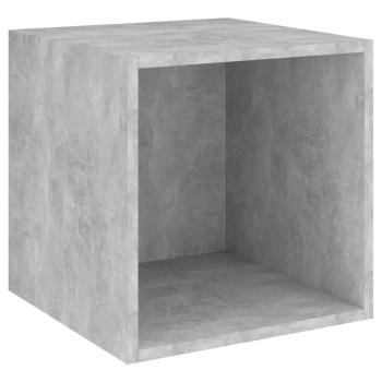4-tlg. TV-Schrank-Set Betongrau Holzwerkstoff