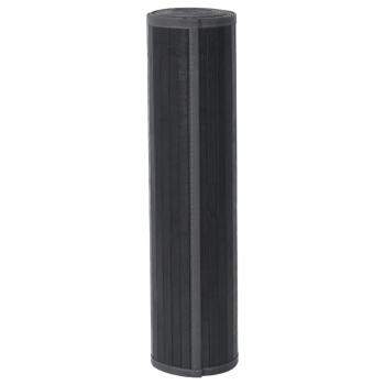 Teppich Rechteckig Grau 60x200 cm Bambus
