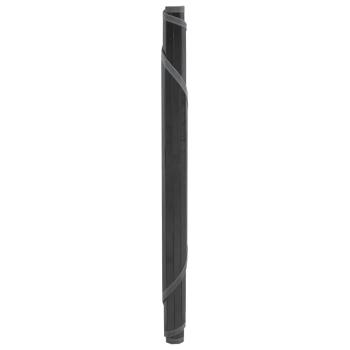 Teppich Rund Grau 60 cm Bambus