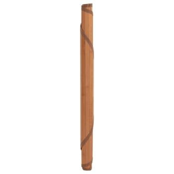 Teppich Rund Braun 60 cm Bambus