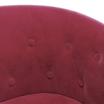 Clubsessel Weinrot Samt