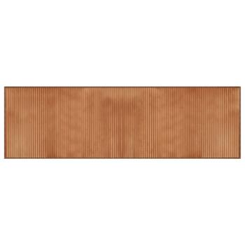 Teppich Rechteckig Natur 60x200 cm Bambus
