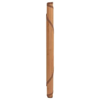 Teppich Rund Natur 80 cm Bambus