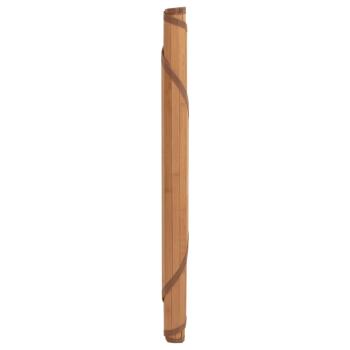 Teppich Rund Natur 100 cm Bambus