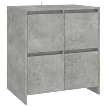 2-tlg. Sideboard Betongrau Holzwerkstoff