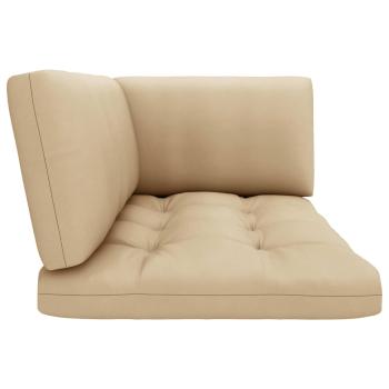 2-Sitzer-Palettensofa Schwarz Imprägniertes Kiefernholz
