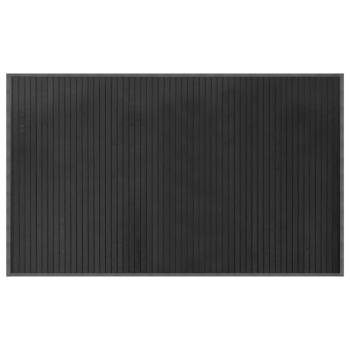 ARDEBO.de - Teppich Rechteckig Grau 60x100 cm Bambus