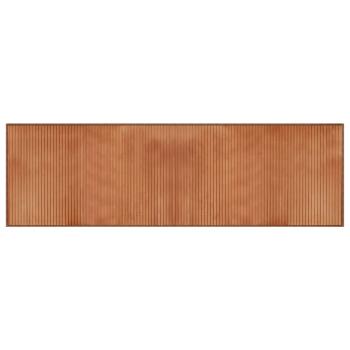 Teppich Rechteckig Braun 60x200 cm Bambus