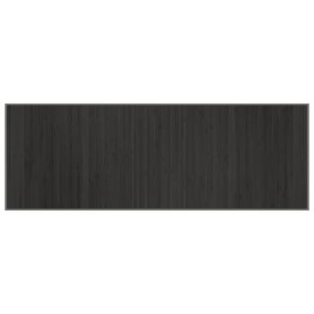 Teppich Rechteckig Grau 70x200 cm Bambus