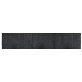 Teppich Rechteckig Grau 60x300 cm Bambus