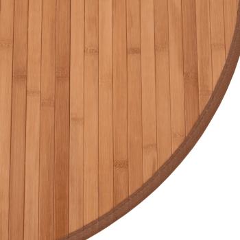 Teppich Rund Natur 60 cm Bambus