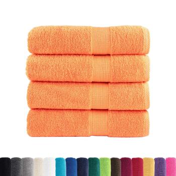 Premium-Handtücher SOLUND 4 Stk. Orange 50x100 cm 600 g/m²