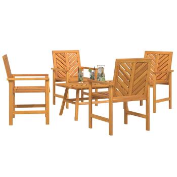 4-teilige Garten Lounge Set Massivholz Akazie