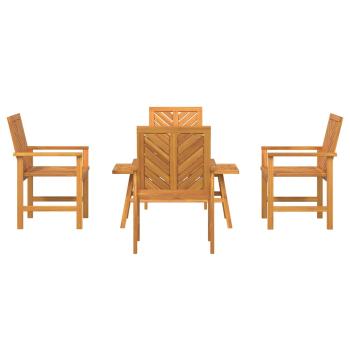 4-teilige Garten Lounge Set Massivholz Akazie