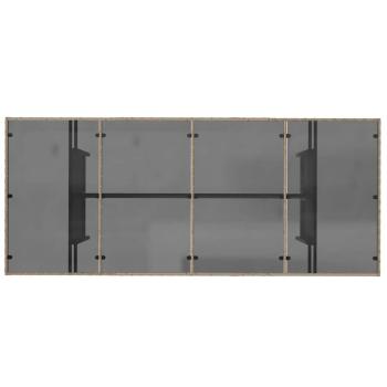 7-teiliges Garten Essgruppen-Set Beiger Poly Rattan