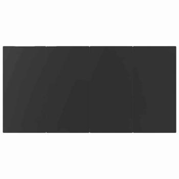 7-teiliges Garten-Essset Schwarz Poly-Rattan