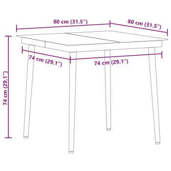 3-teiliges Garten Essset Grau Poly Rattan