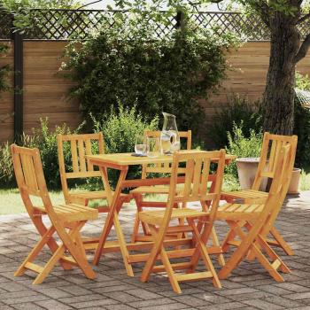 ARDEBO.de - Klappbare Gartenstühle 6 Stk 36x46x86 cm Massivholz Akazie, Klappbare Gartenstühle 2 Stk 36x46x85 cm Massivholz Akazie